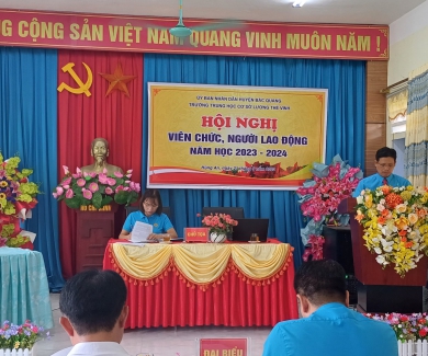HỘI NGHỊ VIÊN CHỨC, NGƯỜI LAO ĐỘNG NĂM HỌC 2023-2024